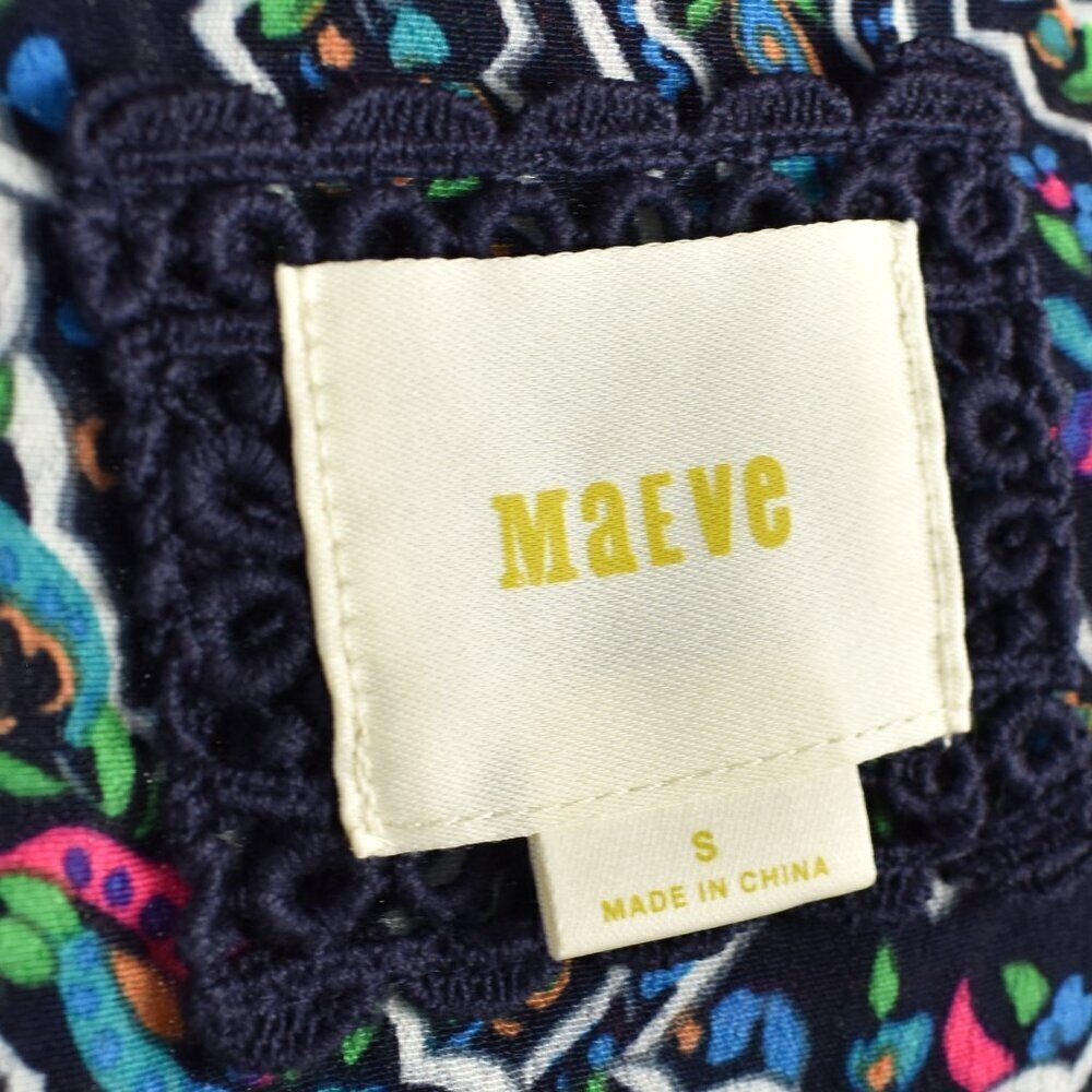 Maeve Maplewood Paisley Long Sleeve Dress - S - Picture 9 of 9